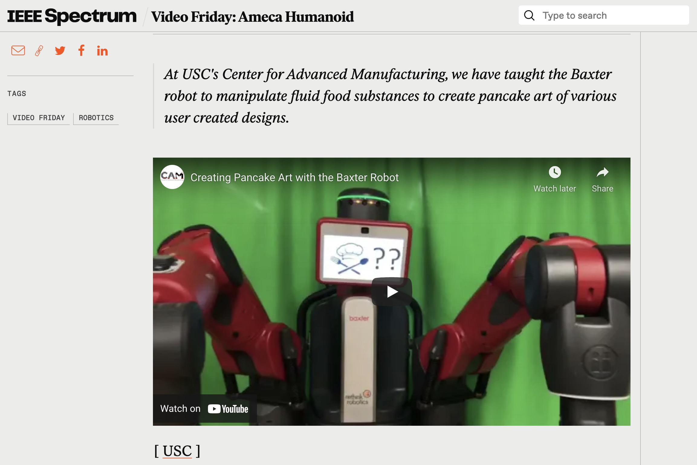 Video Friday: Ameca Humanoid>Your weekly selection of awesome robot videos
